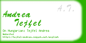 andrea tejfel business card